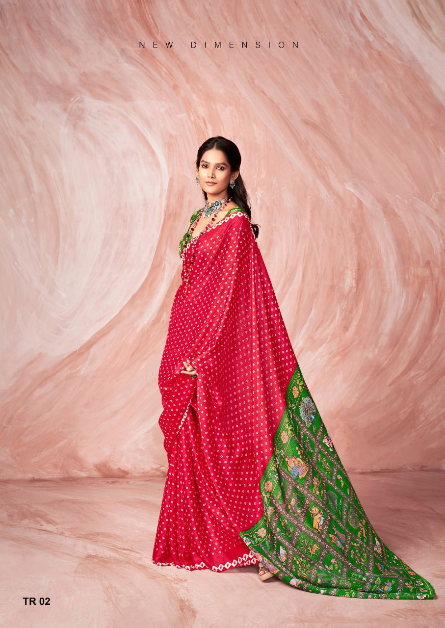 Stavan Tarang New Fancy Silk Designer Printed Saree Collection